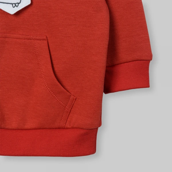 Bộ đông bé trai dài Animo Khủng long FW26 VD0726041 (1-4Y,Đỏ-Xanh)