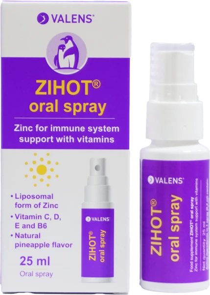 Xịt Bổ Sung Kẽm Nano Và Vitamin Hỗ Trợ Sức Đề Kháng Zihot Oral Spray (Hộp 25ml)