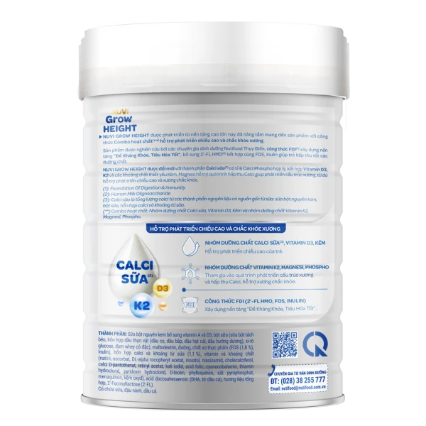 SPDDCT Nuvi Grow Height 2+ 800g