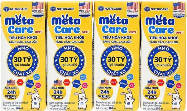 Lốc sữa dinh dưỡng pha sẵn MetaCare Opti 4x180ml