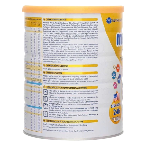 SPDD Metacare Opti 1+ 850g (Vàng)