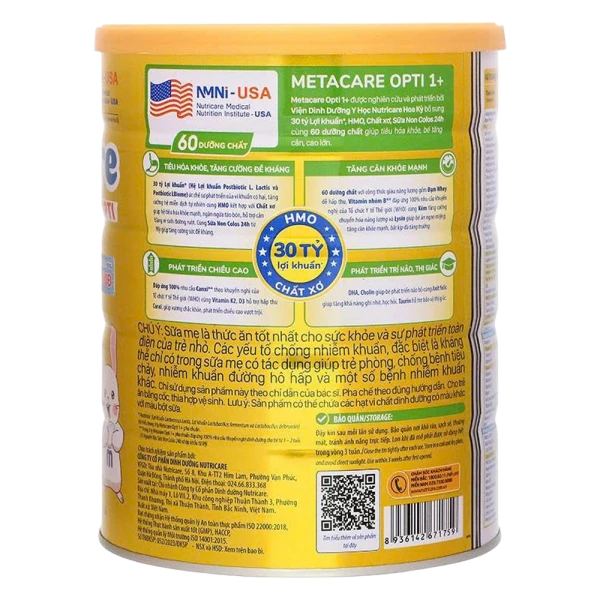 SPDD Metacare Opti 1+ 850g (Vàng)
