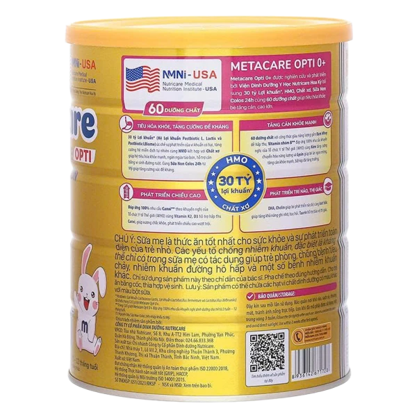 SPDD Metacare Opti 2+ 850g (Vàng)