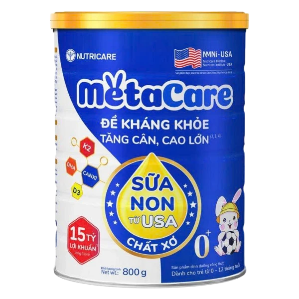 SPDD công thức Metacare 0+ 800g (Xanh)