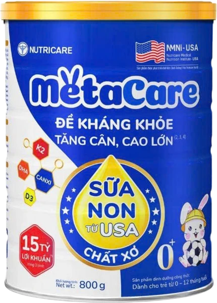 SPDD công thức Metacare 0+ 800g (Xanh)