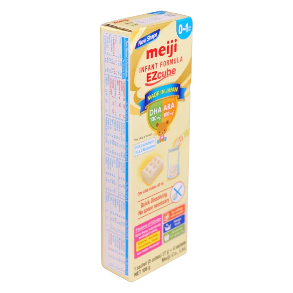 Sản phẩm dinh dưỡng công thức cho trẻ từ 0 đến 12 tháng tuổi: Meiji 0-1 year old INFANT FORMULA EZCube 