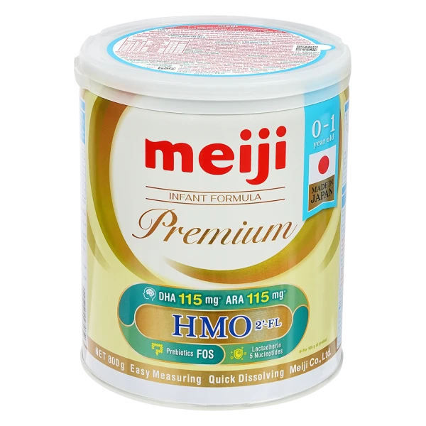 Sản phẩm dinh dưỡng công thức cho trẻ từ 0 đến 12 tháng tuổi: Meiji 0-1 year old INFANT FORMULA Premium 