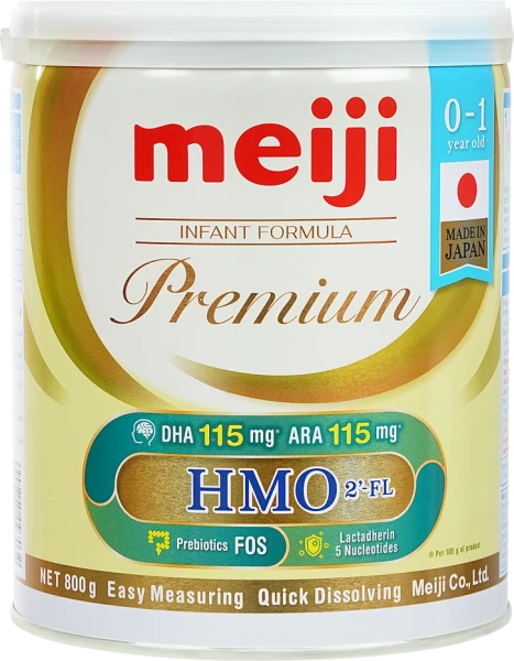 Sản phẩm dinh dưỡng công thức cho trẻ từ 0 đến 12 tháng tuổi: Meiji 0-1 year old INFANT FORMULA Premium 