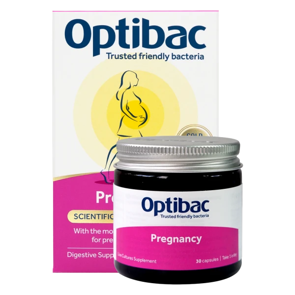 Viên uống bổ sung lợi khuẩn thai kỳ cho mẹ bầu và đang cho con bú Optibac Pregnancy (30 viên)