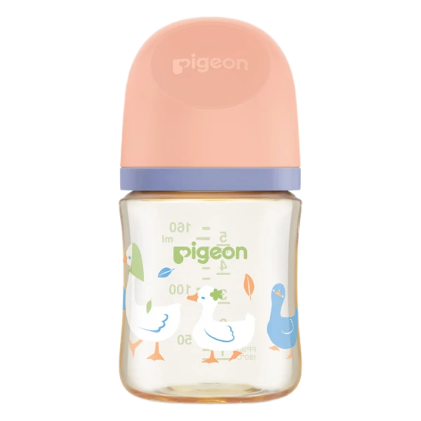 BÌNH SỮA PPSU SOFTOUCH BABY-FRIENDLY WORLD PIGEON HOẠ TIẾT ĐÀN NGỖNG 160ML