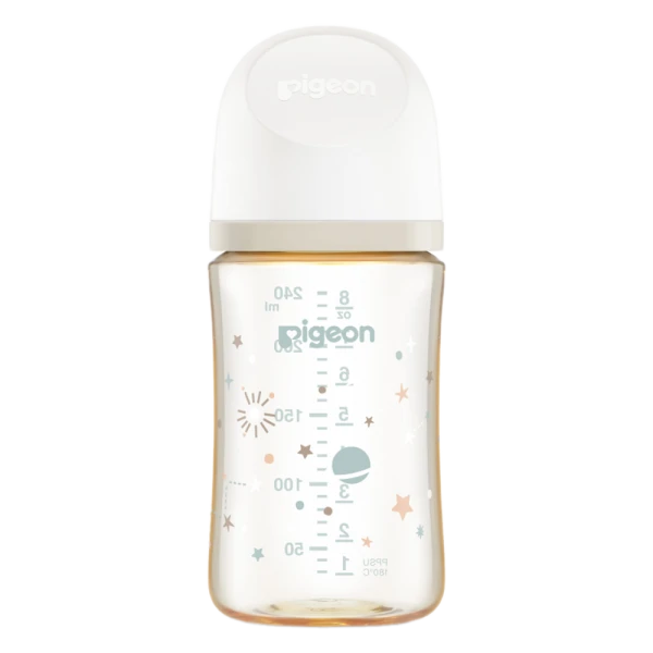 BÌNH SỮA PPSU SOFTOUCH BABY-FRIENDLY WORLD PIGEON HOẠ TIẾT DẢI NGÂN HÀ 240ML