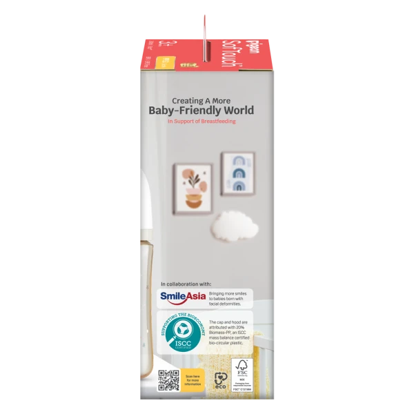 BÌNH SỮA PPSU SOFTOUCH BABY-FRIENDLY WORLD PIGEON HOẠ TIẾT DẢI NGÂN HÀ 240ML
