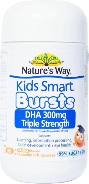 Nature's Way Kids Smart Bursts DHA 300mg Triple Strength