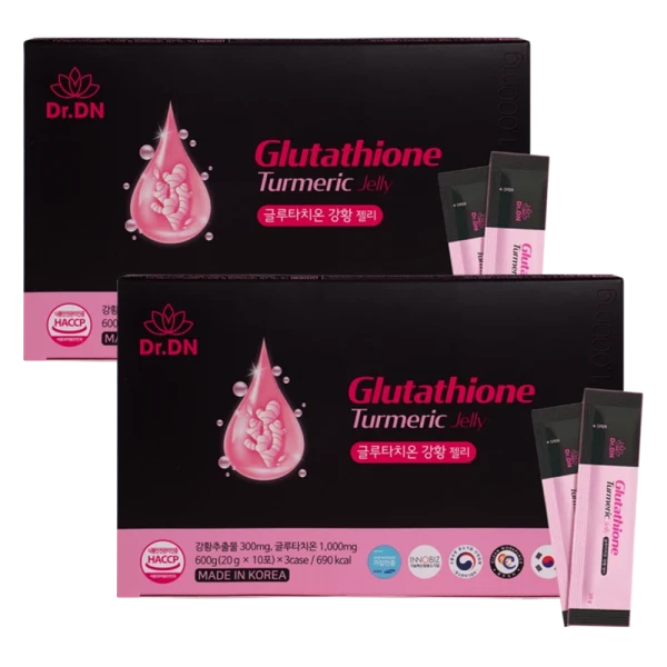 Combo 2 Thạch nghệ Glutathione Dr.DN (hộp 30 gói)