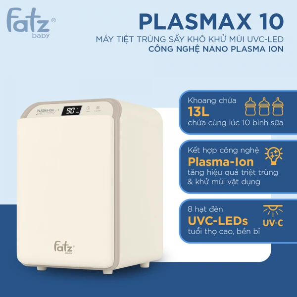 Máy tiệt trùng sấy khô khử mùi UVC-LED Fatz PLASMAX 10 FB4812ZH