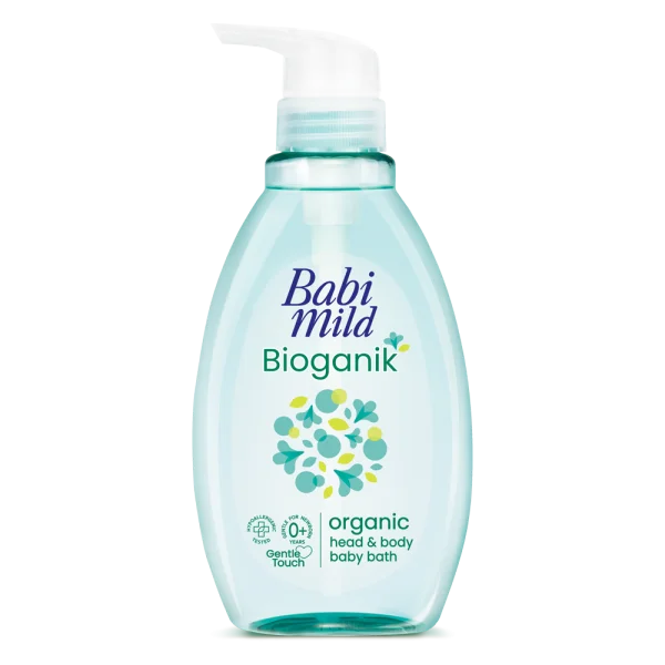 Sữa tắm gội Babi Mild Bioganik Organic cho bé sơ sinh (380ml)