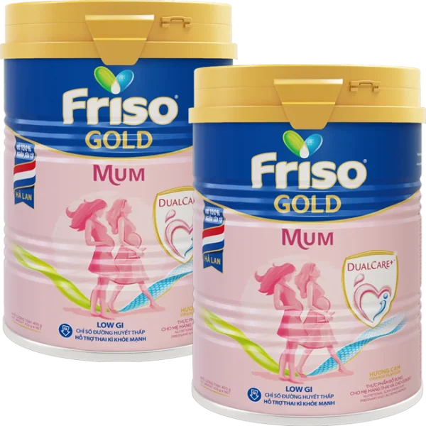 Combo 2 lon Sữa bầu Friso Mum Gold 400g hương cam