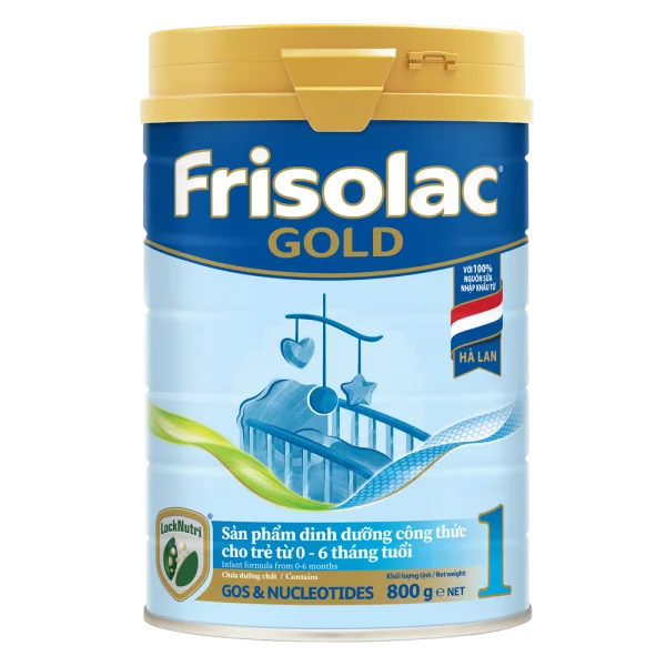 Sữa Frisolac Gold số 1 800g (0-6 tháng) - Giao bao bì ngẫu nhiên