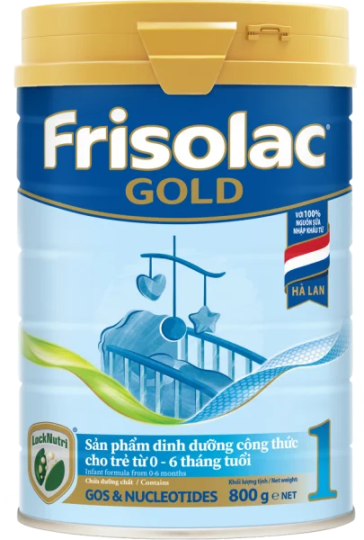 Sữa Frisolac Gold số 1 800g (0-6 tháng) - Giao bao bì ngẫu nhiên