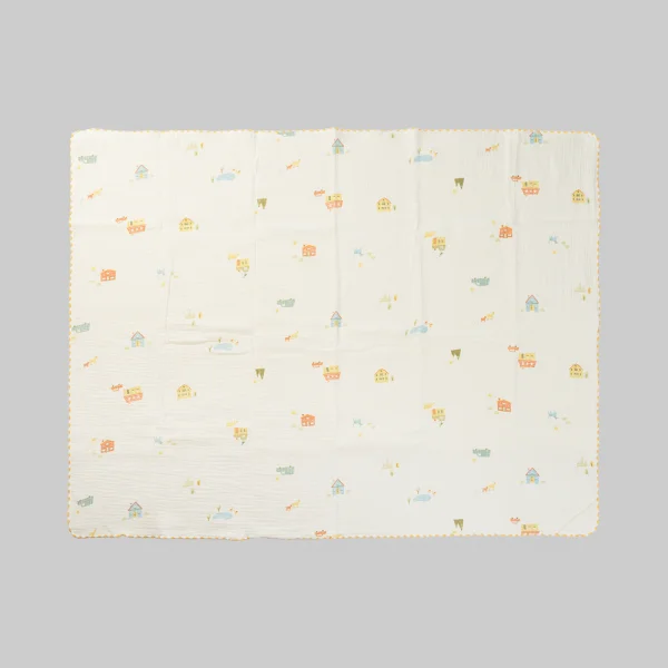 Chăn xô nhăn Cotton 4 lớp cao cấp Animo T2304_NBA002 (75x100cm,1 cái,Giao màu ngẫu nhiên)