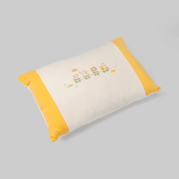 Gối nằm cho bé Cotton cao cấp Animo B2409_MN001 (25x35cm,Kem) Họa tiết ngẫu nhiên