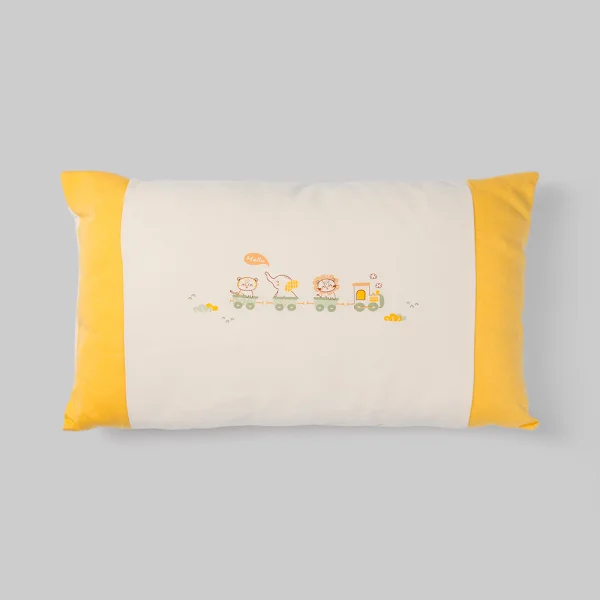 Gối nằm cho bé Cotton cao cấp Animo B2409_MN001 (25x35cm,Kem) Họa tiết ngẫu nhiên