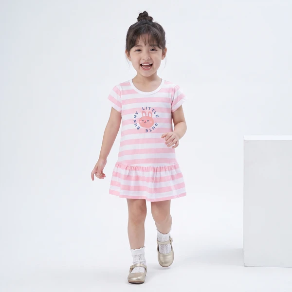 Đầm bé gái Animo Easy SU26 TX0626050 (1Y-4Y,Hồng)