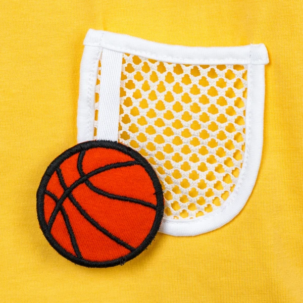 Bộ bé trai ngắn polo Animo champs SP26 HN0526049 (1-6Y,Vàng-Kem)