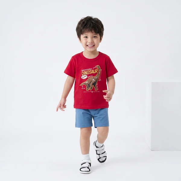 Bộ bé trai ngắn Animo Easy SU26 HN0626025 (1-4Y Đỏ-Xanh)
