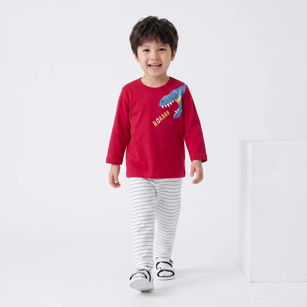 Bộ bé trai dài Animo Easy SU26 HN0626028 (1-4Y Đỏ-Trắng)