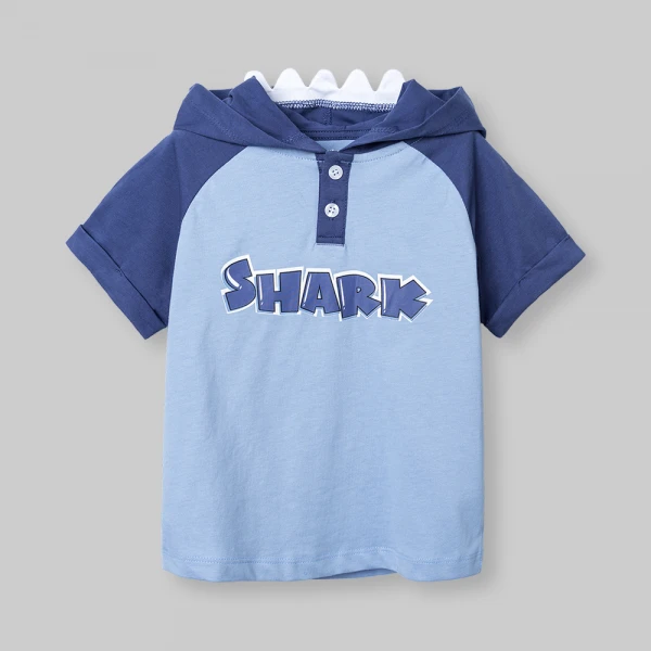 Bộ bé trai ngắn có nón Animo Ocean Friends SP26 HN0626010 (1-6Y,Biển-Dương)