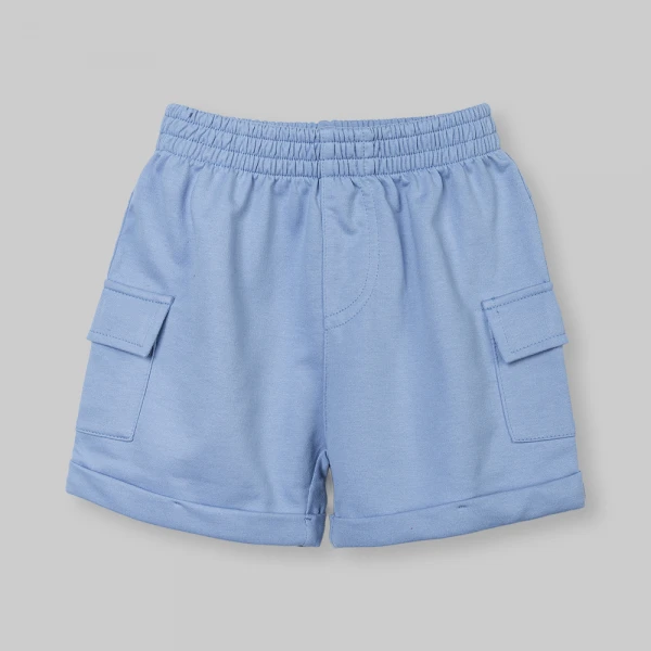 Bộ bé trai ngắn polo Animo Ocean Friends SP26 HN0626013 (1-6Y,Trắng-Biển)