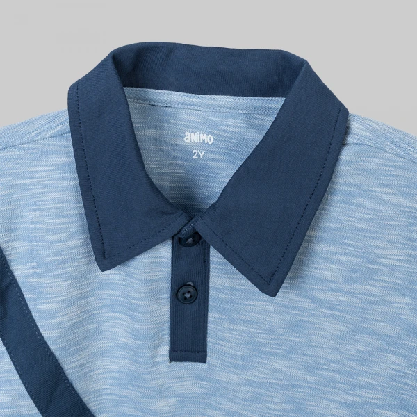Bộ bé trai ngắn polo Animo Ocean Friends SP26 HN0626015 (1-6Y,Biển)