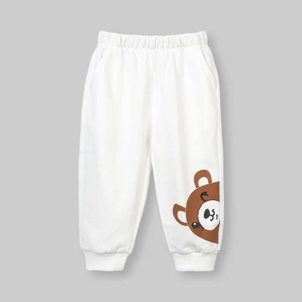 Bộ đông bé trai dài Animo Gấu nâu FW26 ST0626060 (1-4Y, Nâu-Kem)