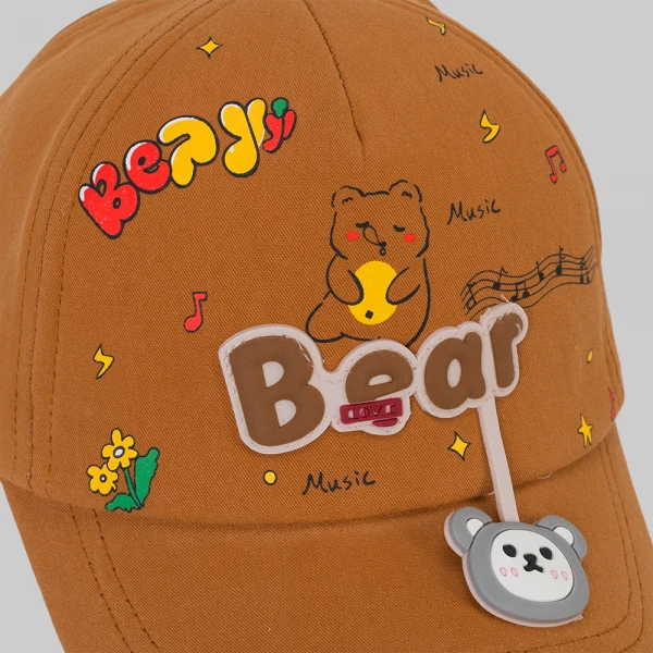 Nón bé trai lưỡi trai 1-3Y Animo A2606_MN015 (50cm,Nâu)