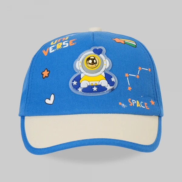Nón bé trai lưỡi trai 1-3Y Animo A2606_MN019 (50cm,Xanh-Trắng)