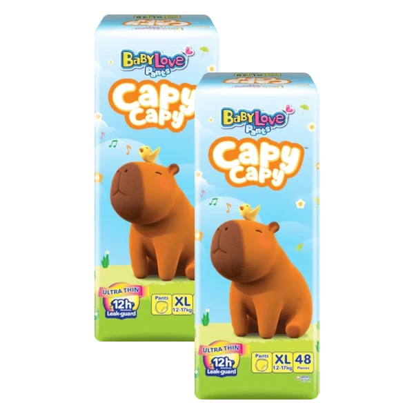 Combo 2 Tã quần Babylove Capy Capy XL48 Miếng