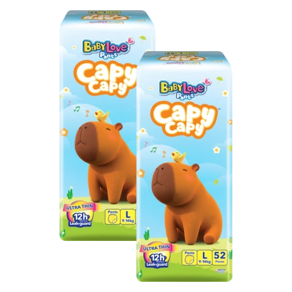 Combo 2 Tã quần Babylove Capy Capy L52 Miếng