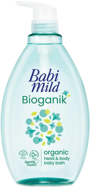 Sữa tắm gội toàn thân trẻ em Babi Mild Bioganik 800ml