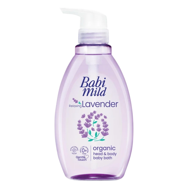 Sữa tắm gội toàn thân trẻ em Babi Mild Relaxing Lavender 380ml