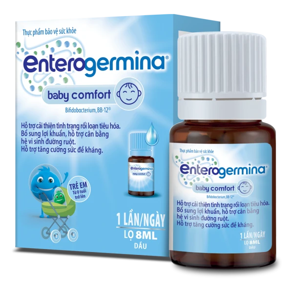 Men vi sinh Enterogermina Baby Comfort cho trẻ sơ sinh chứa lợi khuẩn BB12 (Lọ 8ml)