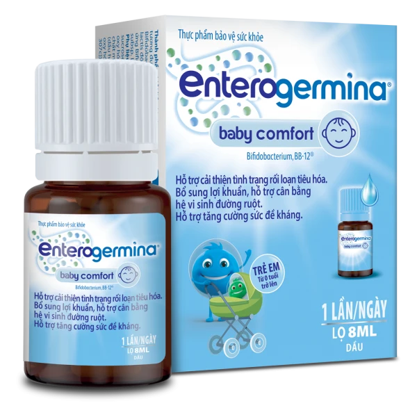 Men vi sinh Enterogermina Baby Comfort cho trẻ sơ sinh chứa lợi khuẩn BB12 (Lọ 8ml)