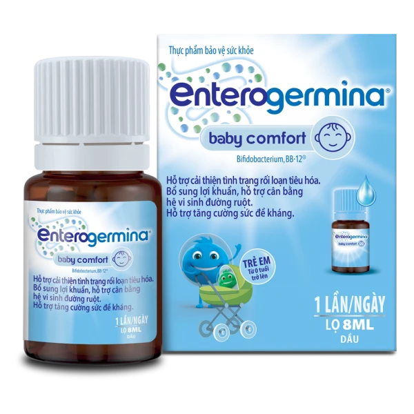 Men vi sinh Enterogermina Baby Comfort cho trẻ sơ sinh chứa lợi khuẩn BB12 (Lọ 8ml)
