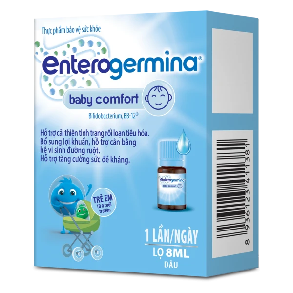 Men vi sinh Enterogermina Baby Comfort cho trẻ sơ sinh chứa lợi khuẩn BB12 (Lọ 8ml)