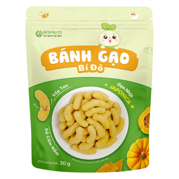 Bánh gạo bí đỏ Anpaso 30g