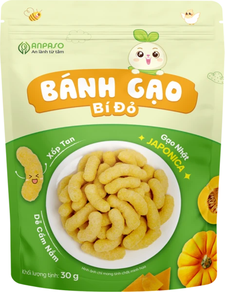 Bánh gạo bí đỏ Anpaso 30g