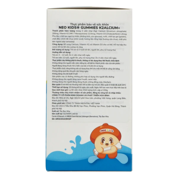 Thực phẩm bảo vệ sức khoẻ NEO KIDS® GUMMIES K2ALCIUM+