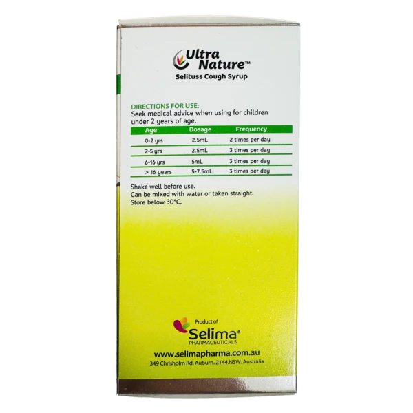 Siro Selituss Cough Syrup thảo dược cho trẻ từ sơ sinh (100ml)