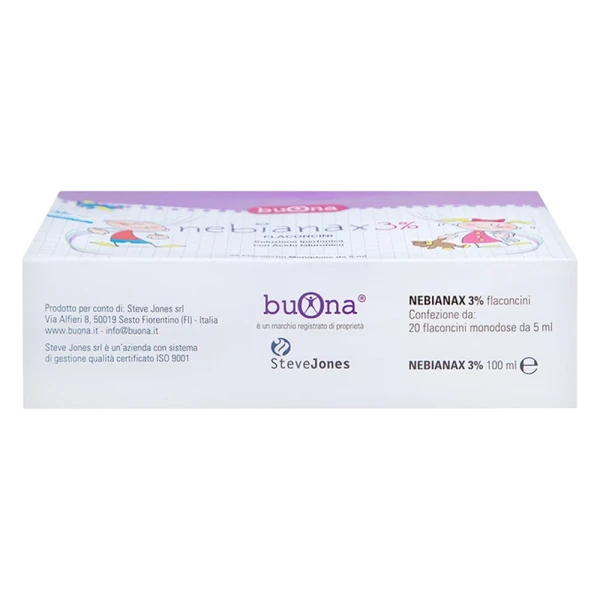 Dung dịch nhỏ mũi Buona Nebianax 3% Natri Hyaluronate (20 ống)