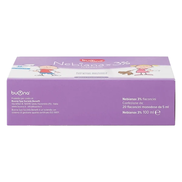 Dung dịch nhỏ mũi Buona Nebianax 3% Natri Hyaluronate (20 ống)